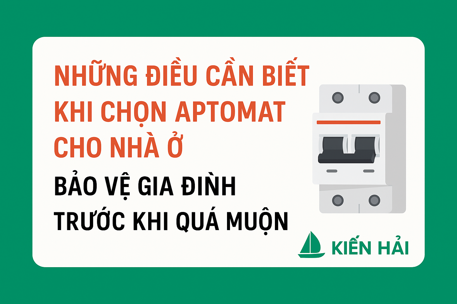 Ví dụ chia aptomat trong nhà